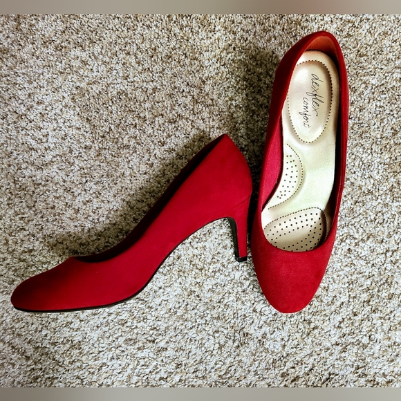 dexflex comfort Shoes - Dexflex Comfort bright red low heels